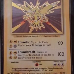 Zapdos Pokémon Card